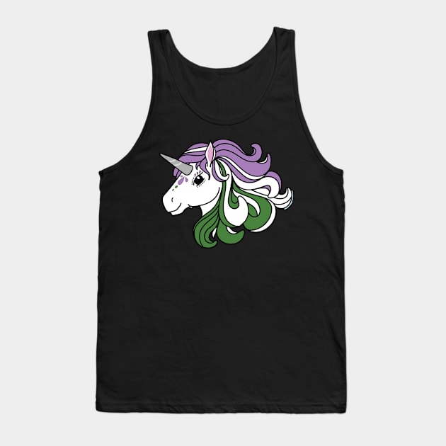 Rainbow Unicorn, Genderqueer Pride Tank Top by FairyNerdy